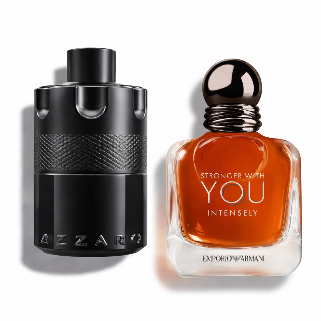 Azzaro The Most Wanted & Emporio Armani Stronger With You Intensely for Men